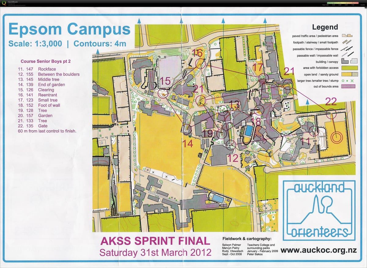 kaart van Epsom Auckland